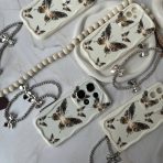 قاب موج پروانه طلایی همراه بدون آویز  کد RC0310009