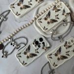 قاب موج پروانه طلایی همراه بدون آویز  کد RC0310009