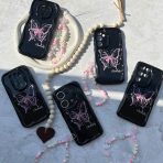 قاب موج پروانه صورتی بدون آویز  کد RC0310005