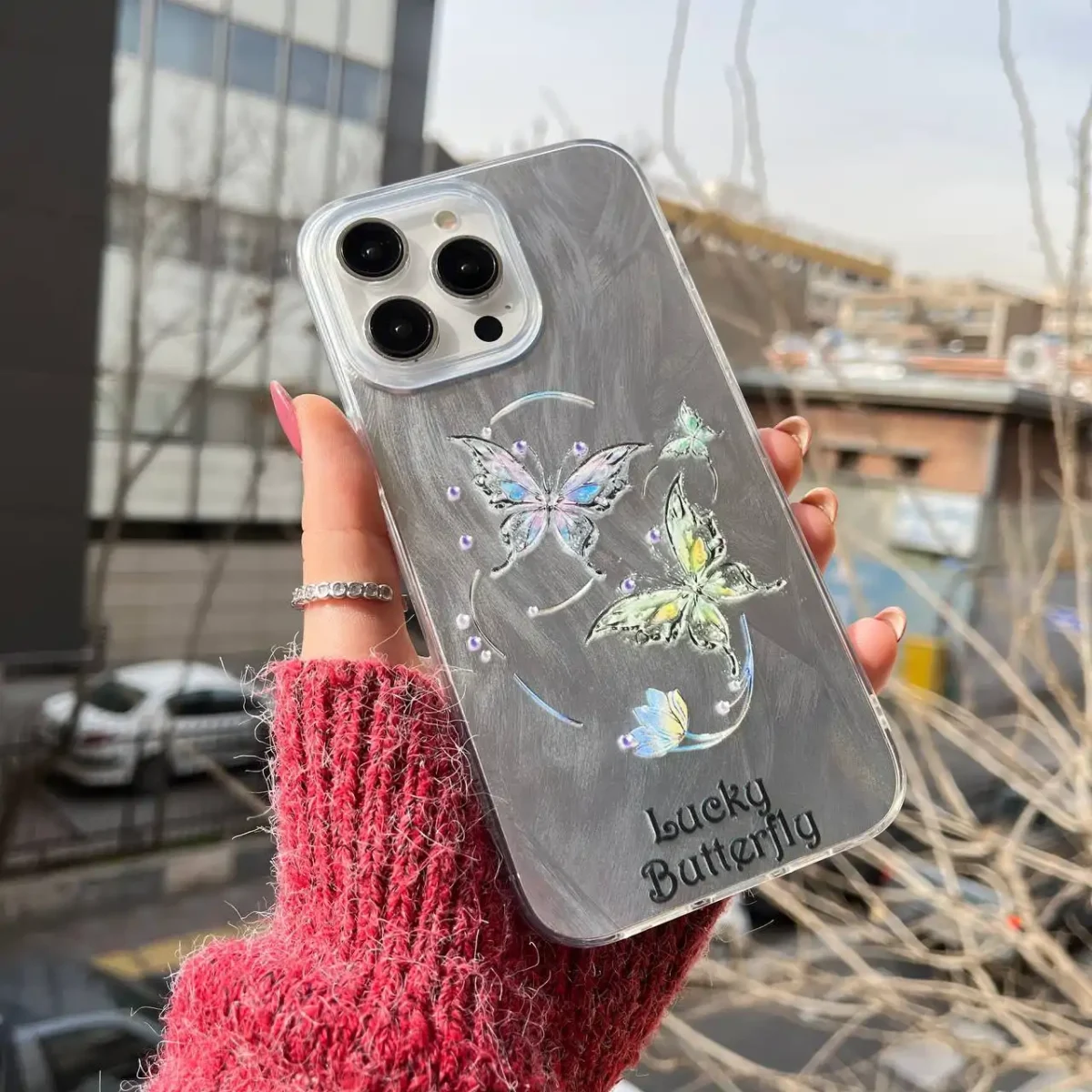 قاب براش lucky butterfly همراه با استند - تصویر 2