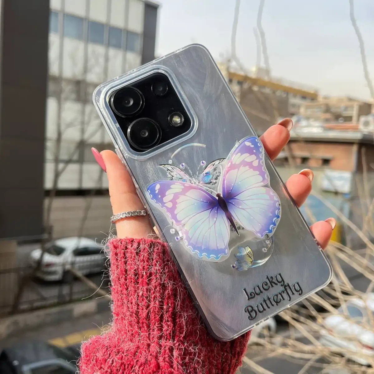 قاب براش lucky butterfly همراه با استند - تصویر 3