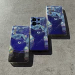 قاب آبرنگی طرح گربه در شب پرستاره اندرویدی