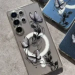 قاب ژله ای پروانه های مشکی طرح مگسیف سری سامسونگ