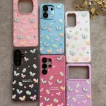 قاب دوتیکه پاستیلی colorful butterflies